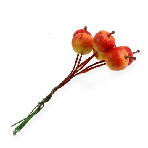 Floristik24 Mini appeltjes 2cm op draad 54st