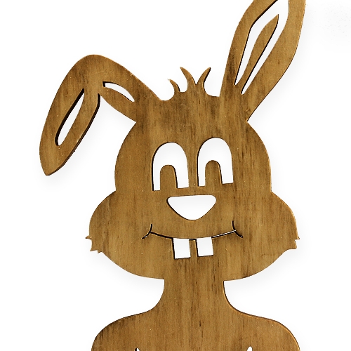 Floristik24 Houten konijn bruin 20cm 4st.