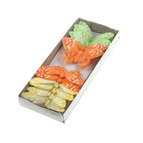 Artikel Decoratieve vlinders op de draad 10cm 12st