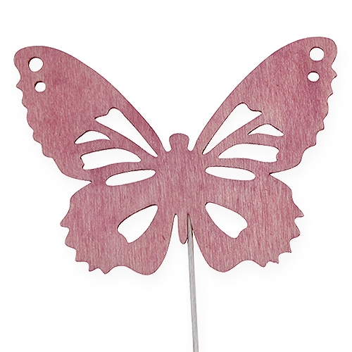 Artikel Sorteer houten vlinders op draad. 8cm 18 stuks