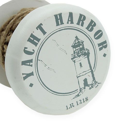 Floristik24 Decoratieve draadklos met hennepkoord Ø10cm H12cm