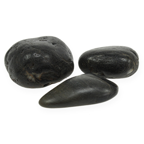 Floristik24 Decoratieve stenen zwart 9cm 1kg