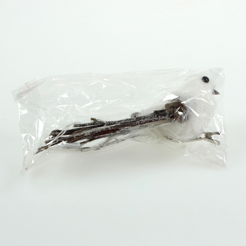 Floristik24 Sneeuwvogel 14cm met clip