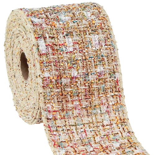 Artikel Decoratief lint sieradenlint kleurrijk glitter patchwork B70mm L5m
