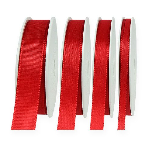 Floristik24 Decoratief lint rood 50m