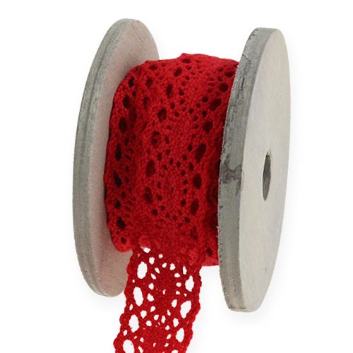 Floristik24 Lint kant rood 20mm x 2m 2st