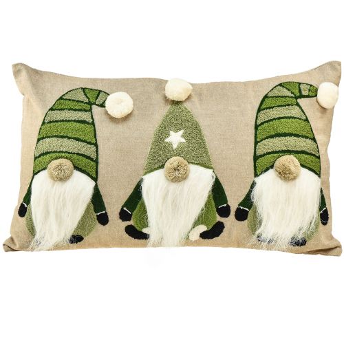 Artikel Sierkussen met elfjes sierkussen groen beige 50×30cm