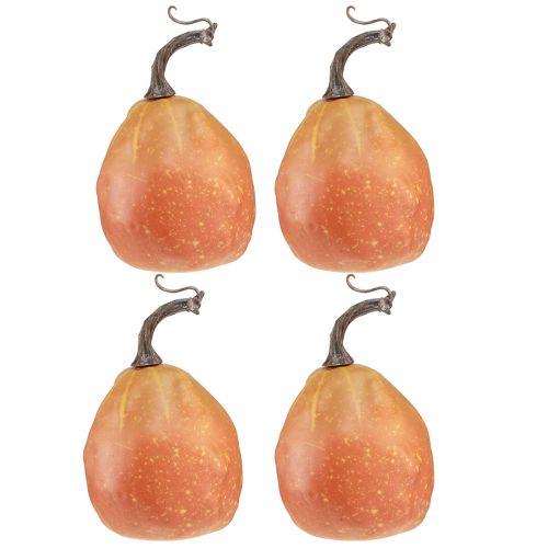 Artikel Decoratieve pompoen ter decoratie oranje geel Ø9cm 4 st
