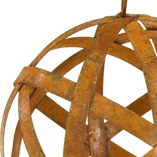 Artikel Decoratieve metalen bol roest voor het decoreren van vintage Ø20cm