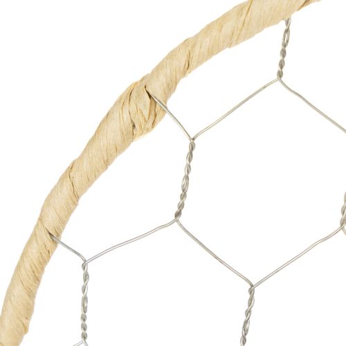 Artikel Decoratieve metalen raffia ophangringen, Ø20cm, 4 stuks, boho wanddecoratie, raamdecoratie