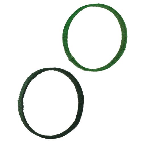 Artikel Decoratieve ring jute decoratielus groen donkergroen 4cm Ø30cm 2st