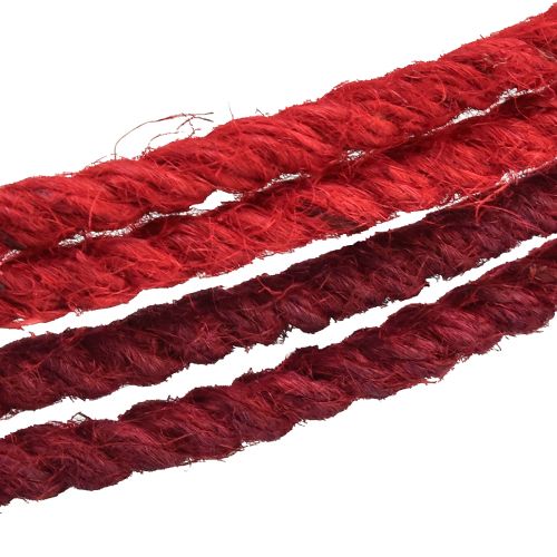Artikel Decoratieve ring jute decoratielus rood donkerrood Ø30cm 4st