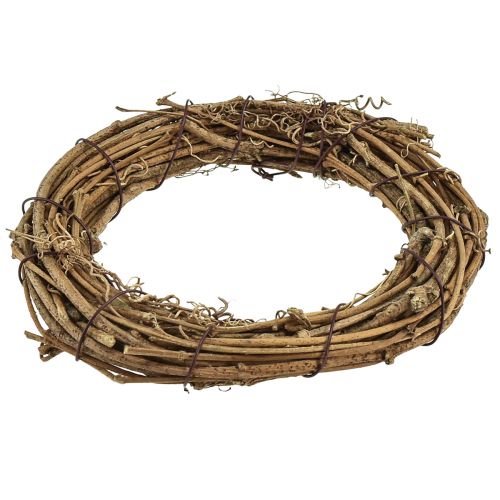 Artikel Decoratieve ring mini wijnrank naturel Ø15cm 6st