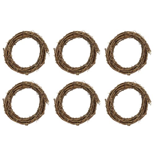 Artikel Decoratieve ring mini wijnrank naturel Ø15cm 6st