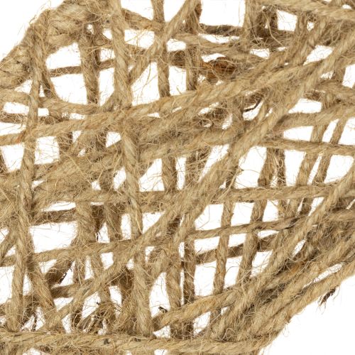 Artikel Decoratieve ringen van jute, natuurlijke stijl, hangende decoratie, boho-stijl, Ø38 cm, 2 stuks, metalen ringen, wanddecoratie, raamdecoratie