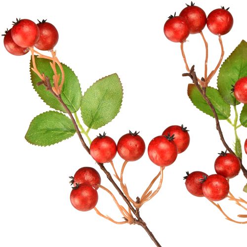 Artikel Decoratieve tak rode bessen kunsttak Kerst 88cm