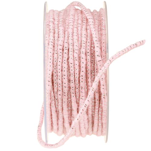 Artikel Wick draad Glamour Roze/Zilver met draad 33m