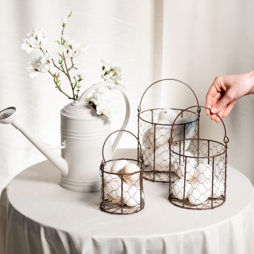 Artikel Draadmandenset, ideaal voor decoratie of in de tuin, 25 cm, 1 set