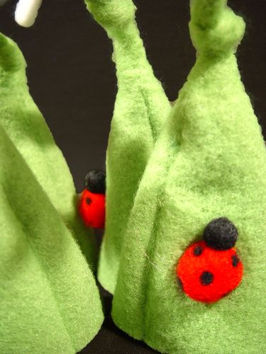 Floristik24 Eierwarmer vilt bloemen 16cm 4st