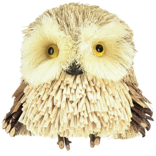 Artikel Uil decoratieve figuren herfst met kegels 12,5×10×10cm 2st
