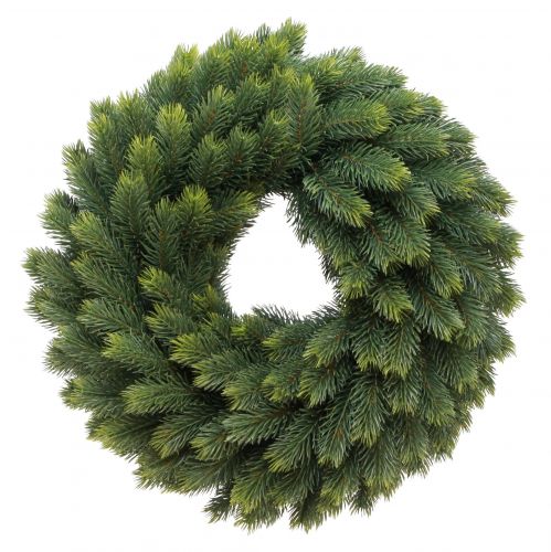 Floristik24 Feestelijke kunst dennenkrans - natuurlijke groene kleuren, 50 cm - voor binnen en buiten