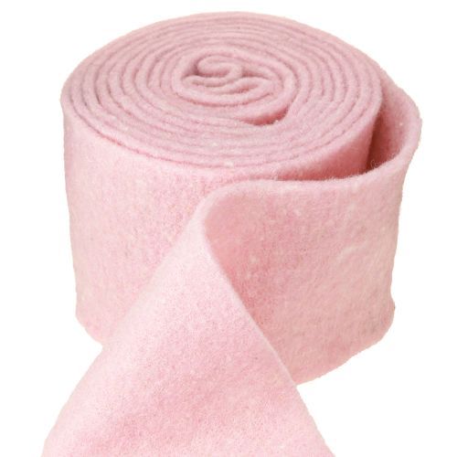 Artikel Viltlint roze potlint wollint wolvilt B15cm L5m