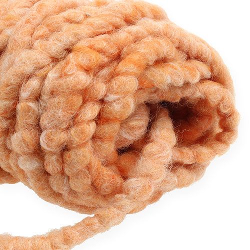 Artikel Viltkoord fluffy Mirabell 25m lichtoranje