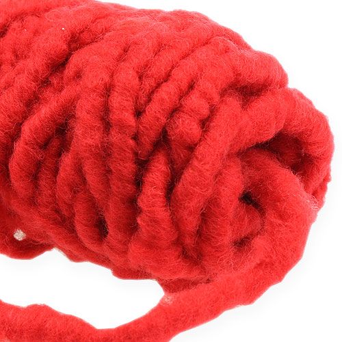 Artikel Vilten koordfleece Mirabell 25m rood