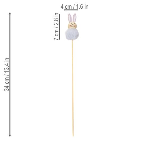 Artikel Pluche paashaasjes voor vrolijke paasvieringen, kamerdecoratie, 34 cm, 12 stuks