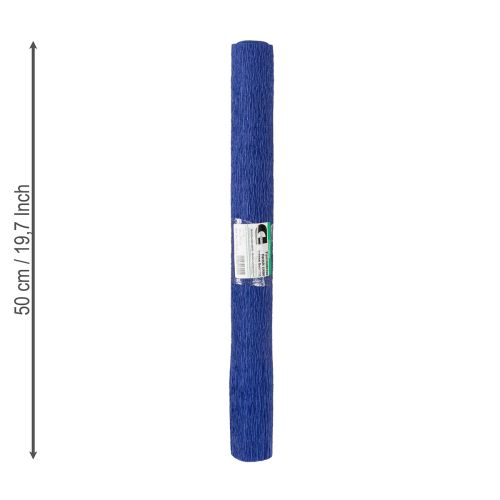 Artikel Bloemist crêpepapier donkerblauw 50x250cm