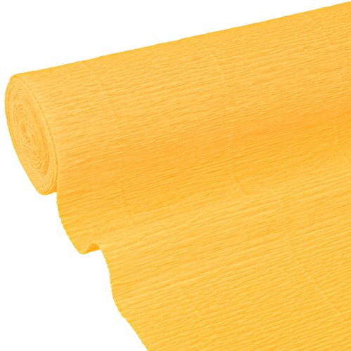 Bloemistencrêpepapier bloemistencrêpe zonnegeel 50×250cm 5 stuks