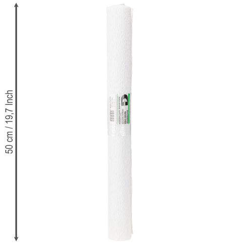 Artikel Bloemistencrêpepapier bloemistencrêpe wit 50×250cm 5 stuks
