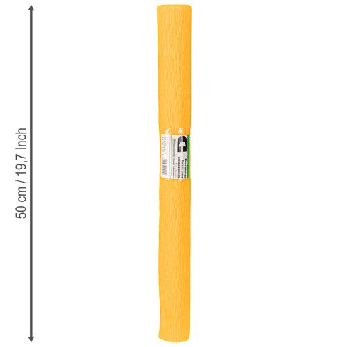 Artikel Bloemist crêpepapier zonnegeel 50x250cm