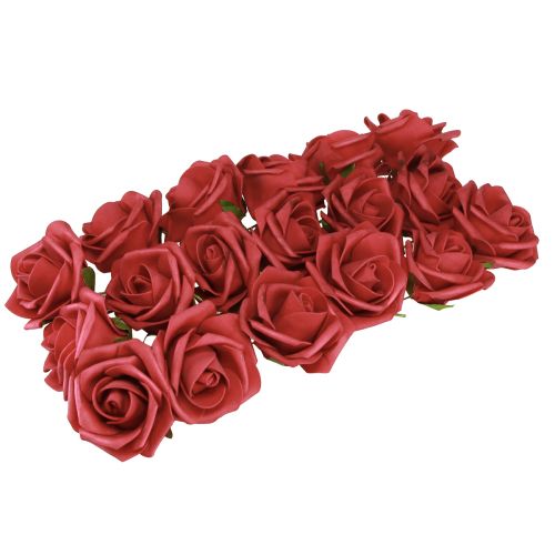 Artikel Foam Roos Foam Rode Kunstrozen 7,5cm 18 st