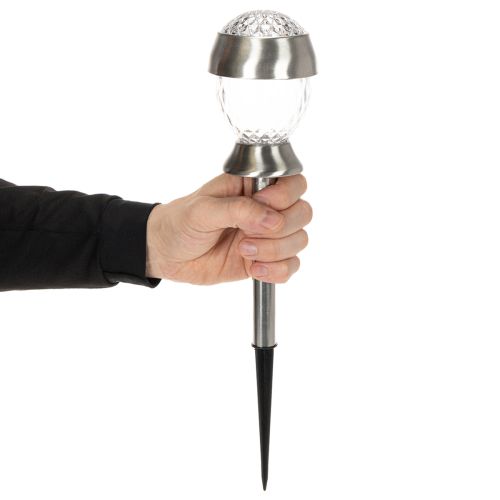 Solar tuinverlichting, bolvormige lampen met grondpen, 36 cm, 4 stuks | Floristik24.nl