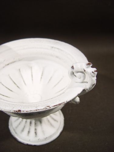 Floristik24 Cup m. Handgreep Ø 16cm H12.5cm wit