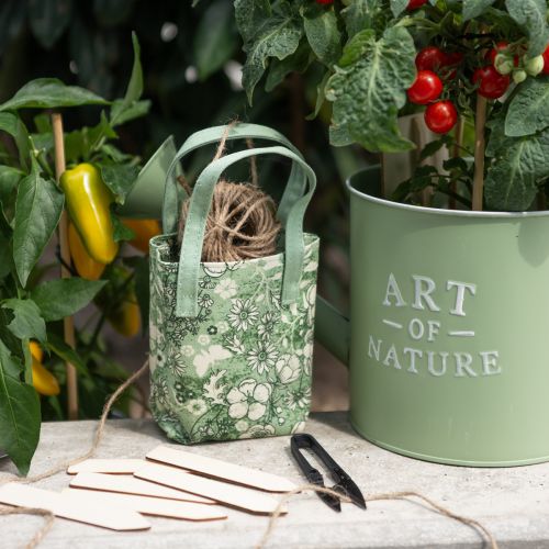 Artikel Tuingereedschapset jute koord draadschaar plantenstaak