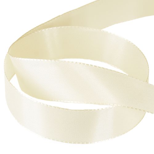 Artikel Cadeaulint en decoratief lint crème taft lint 25mm 50m