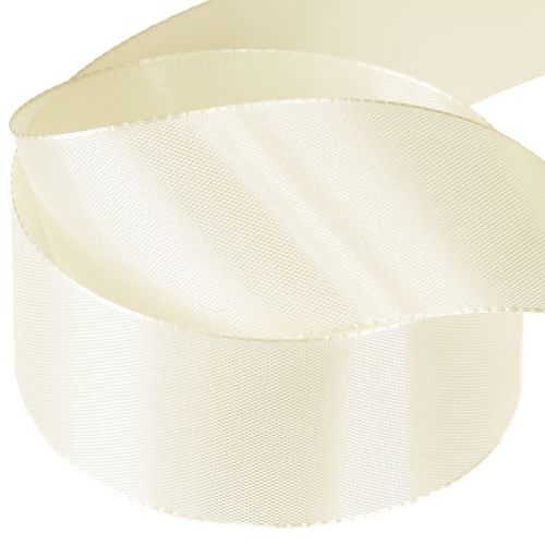 Artikel Cadeaulint en decoratief lint taftlint crème 40mm 50m