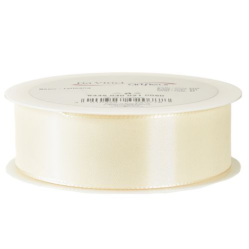 Artikel Cadeaulint en decoratief lint taftlint crème 40mm 50m