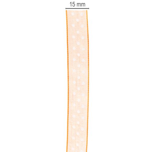 Artikel Cadeaulint met stippen voor een elegante cadeauverpakking, 1,5 cm breed, 20 m lang