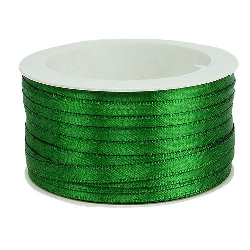 Artikel Cadeaulint decoratief lint satijnen lint 6mm 50m donkergroen