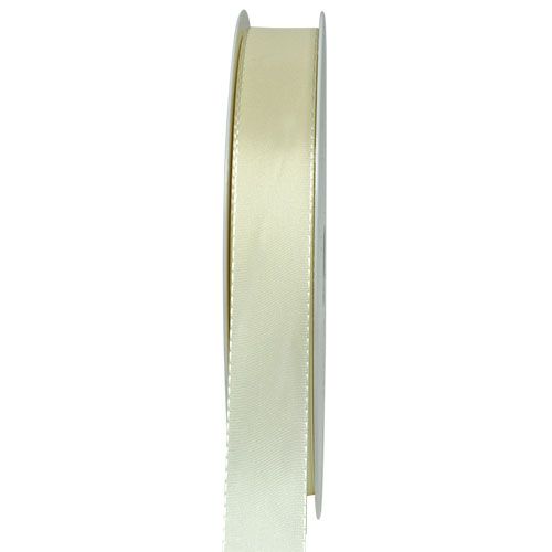Cadeau- en decoratielint taftlint crème 15mm 50m