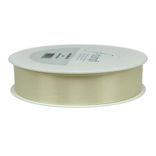 Floristik24 Cadeau- en decoratielint crème 25mm 50m