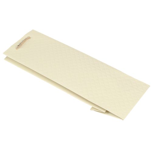 Artikel Cadeauzakje voor flessen papier crème 12×9×36cm 1 st