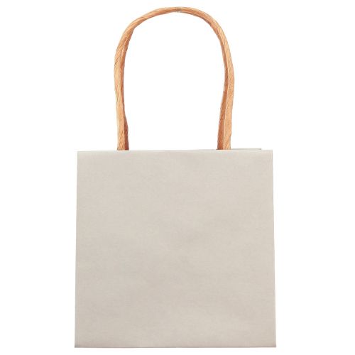 Artikel Cadeauzakje met hengsels cadeauzakje grijs 12×12cm 8 st