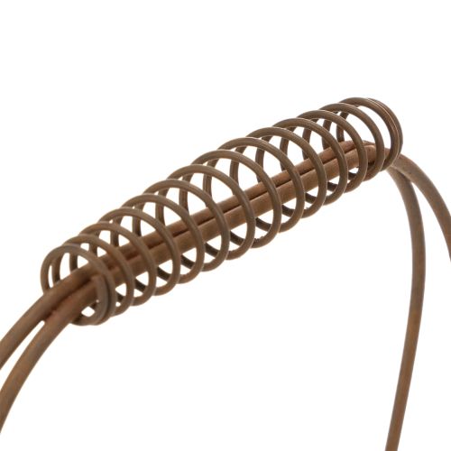 Draadmand, metaal, roestlook, 28x13,5x14cm, 2 stuks | Floristik24.nl