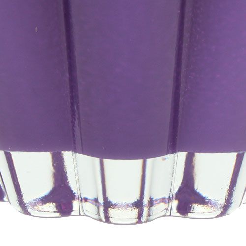 Floristik24 Glazen vaas "Bloom" violet Ø14cm H17cm
