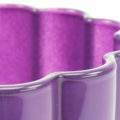 Floristik24 Glazen vaas "Bloom" violet Ø14cm H17cm