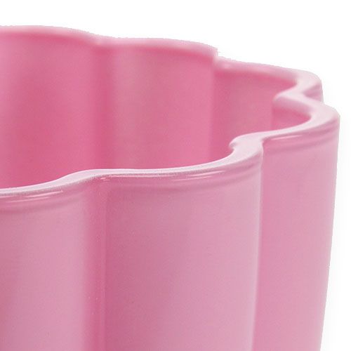 Floristik24 Glazen vaas "Bloom" roze Ø14cm H17cm